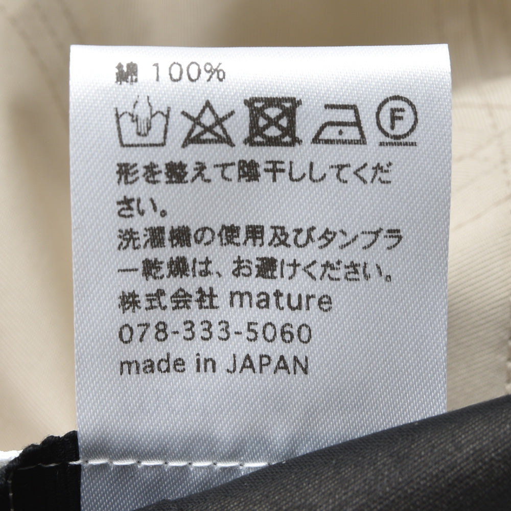 MATURE HA._MIL(マチュアーハ ミル) trainer cap water proof コットン6パネルキャップ MIL-TC1160