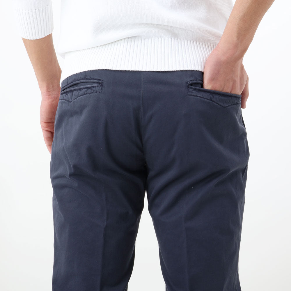 インコテックス / ストレッチ コットンライトギャバ ノープリーツ パンツ/INCOTEX SLACKS/SLIM FIT/18S100 9664A