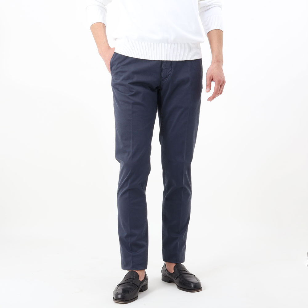 インコテックス / ストレッチ コットンライトギャバ ノープリーツ パンツ/INCOTEX SLACKS/SLIM FIT/18S100 9664A
