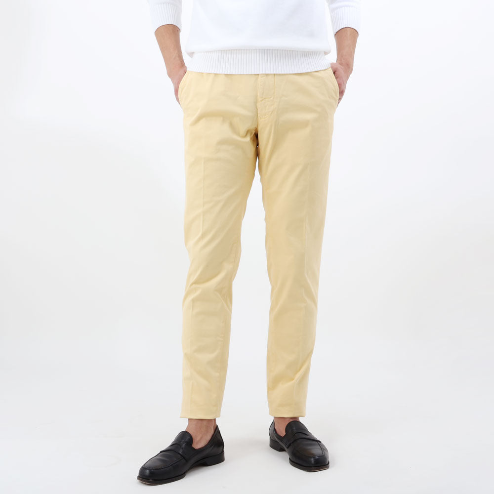インコテックス / ストレッチ コットンライトギャバ ノープリーツ パンツ/INCOTEX SLACKS/SLIM FIT/18S100 9664A