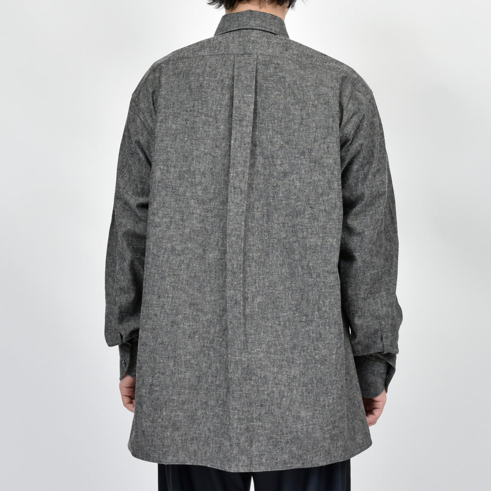 la favola(ラファーヴォラ) リネンコットンシャンブレーシャツ BIG SHIRT S10