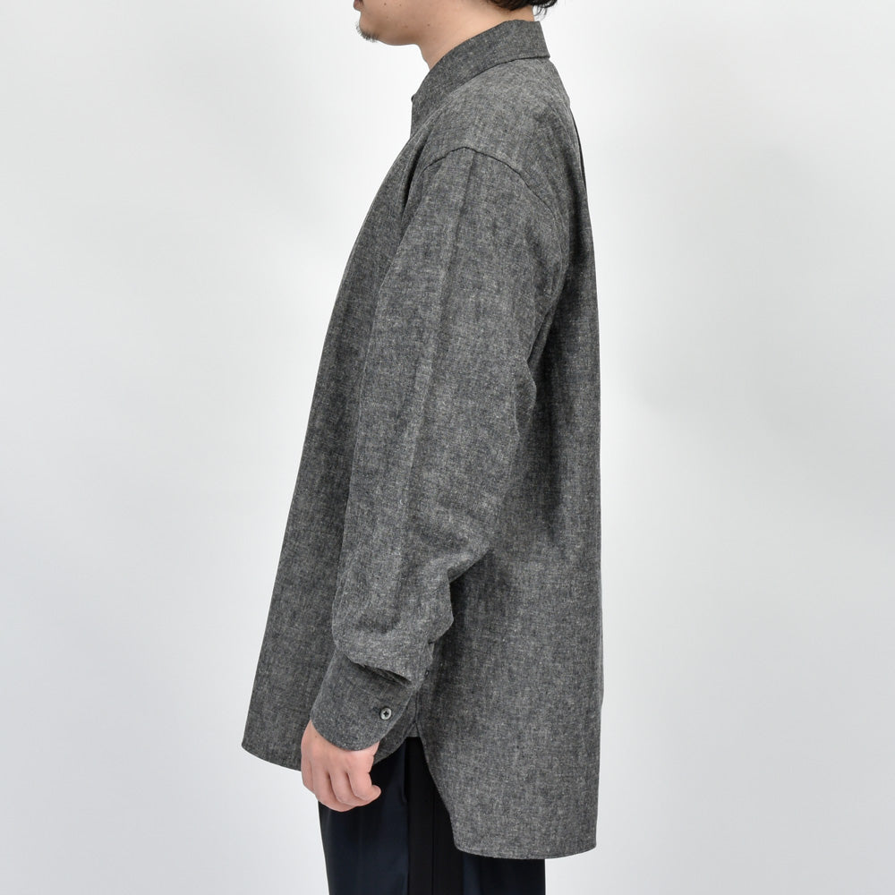 la favola(ラファーヴォラ) リネンコットンシャンブレーシャツ BIG SHIRT S10