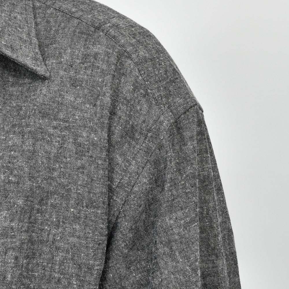 la favola(ラファーヴォラ) リネンコットンシャンブレーシャツ BIG SHIRT S10
