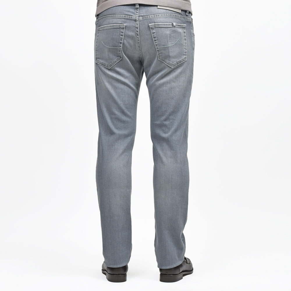 JACOB COHEN(ヤコブコーエン) NICKニック PREMIUM EDITION ヴィンテージウォッシュコットンストレッチテーパードフィットデニム 226-32370