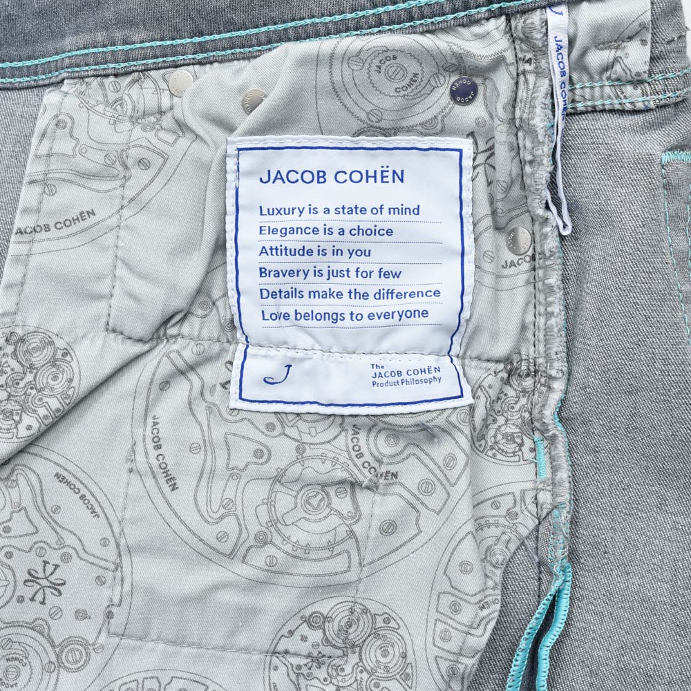 JACOB COHEN(ヤコブコーエン) NICKニック PREMIUM EDITION ヴィンテージウォッシュコットンストレッチテーパードフィットデニム 226-32370