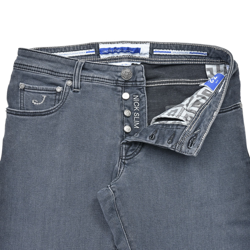 JACOB COHEN(ヤコブコーエン) NICKSLIMニックスリム PREMIUM EDITION スリムウォッシュドストレッチテーパードスリムフィットデニム 226-32457