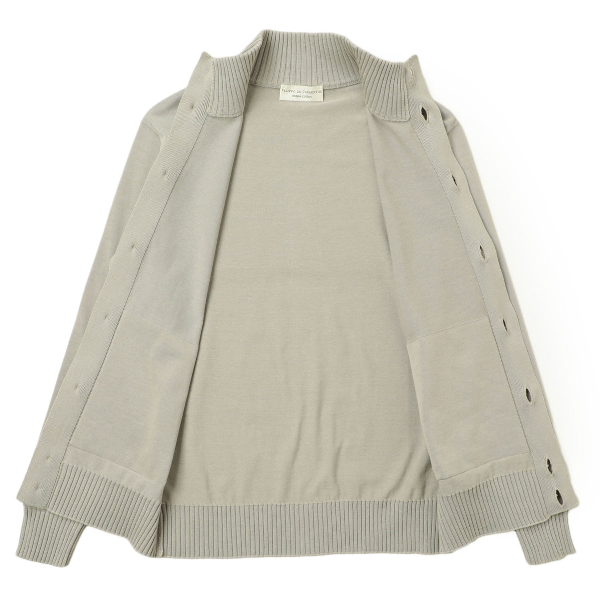 フィリッポ デ ローレンティス /【菅原靴店 別注モデル】 ニットカーディガン / BB3MLT CR12R 5110-BB3ML11 / ライトグレー