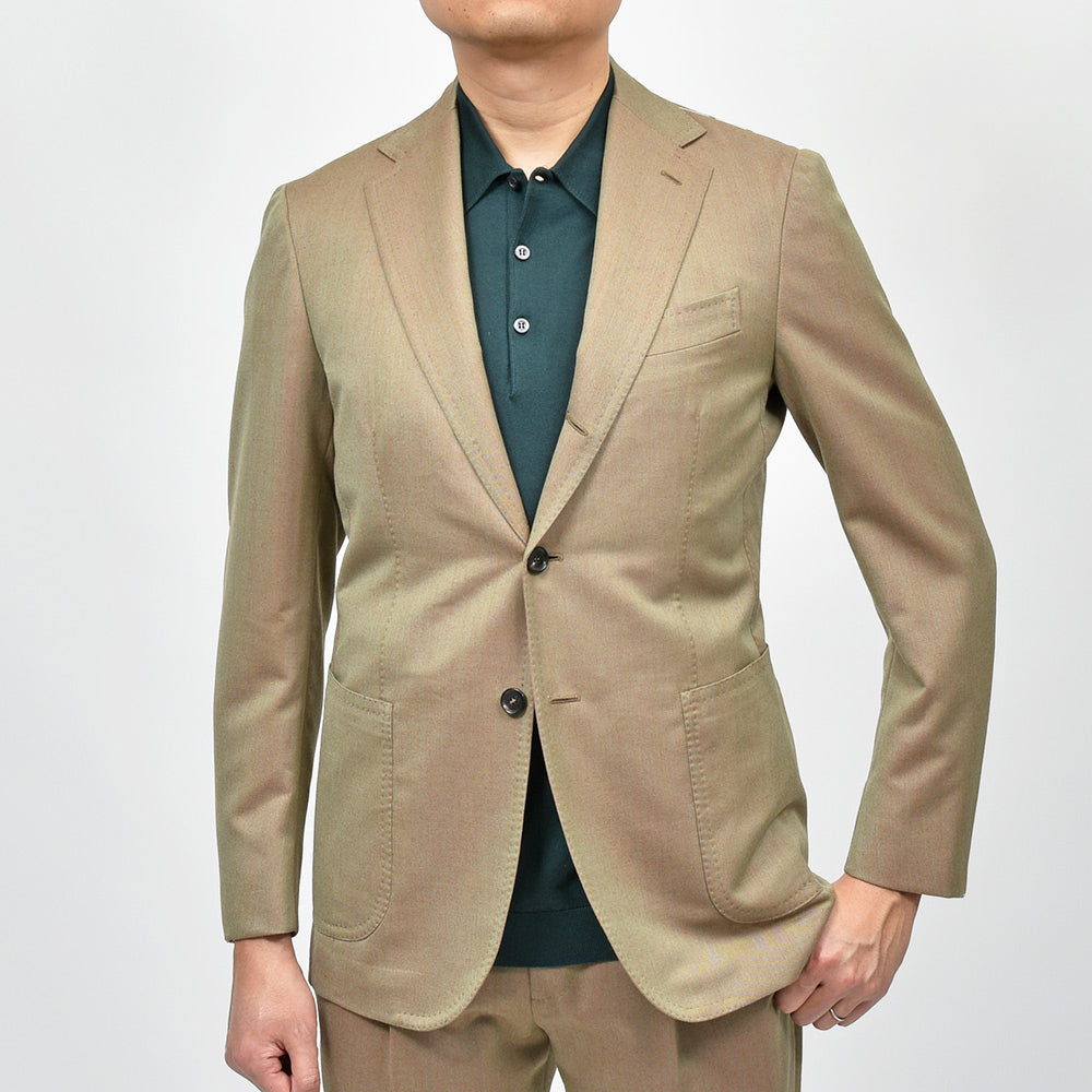 STILE LATINO スティレ ラティーノ VINCENZO ウール コットン ソラーロ 1プリーツ シングル3Bスーツ