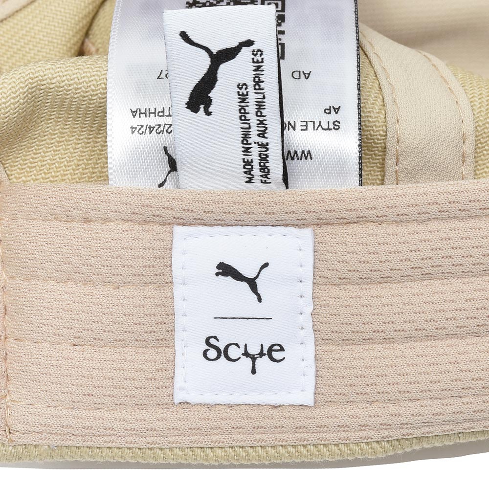 PUMA×Scye プーマ×サイ コットン ツイル ロゴ ベースボールキャップ