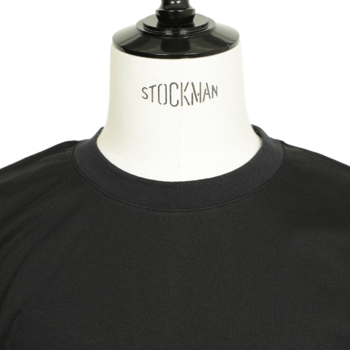 ジム / アメリカンシーアイランドコットン クルーネック リブ切り替えTシャツ / 速乾 消臭 / 25238559 / 005 ブラック