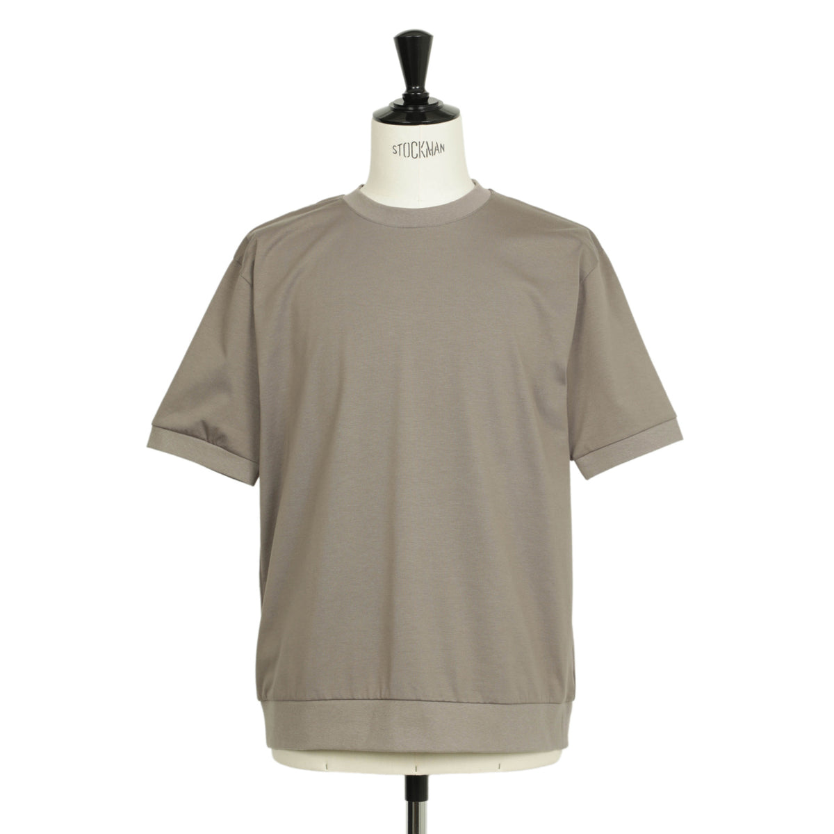 ジム / アメリカンシーアイランドコットン クルーネック リブ切り替えTシャツ / 速乾 消臭 / 25238559 / 004 チャコールグレー