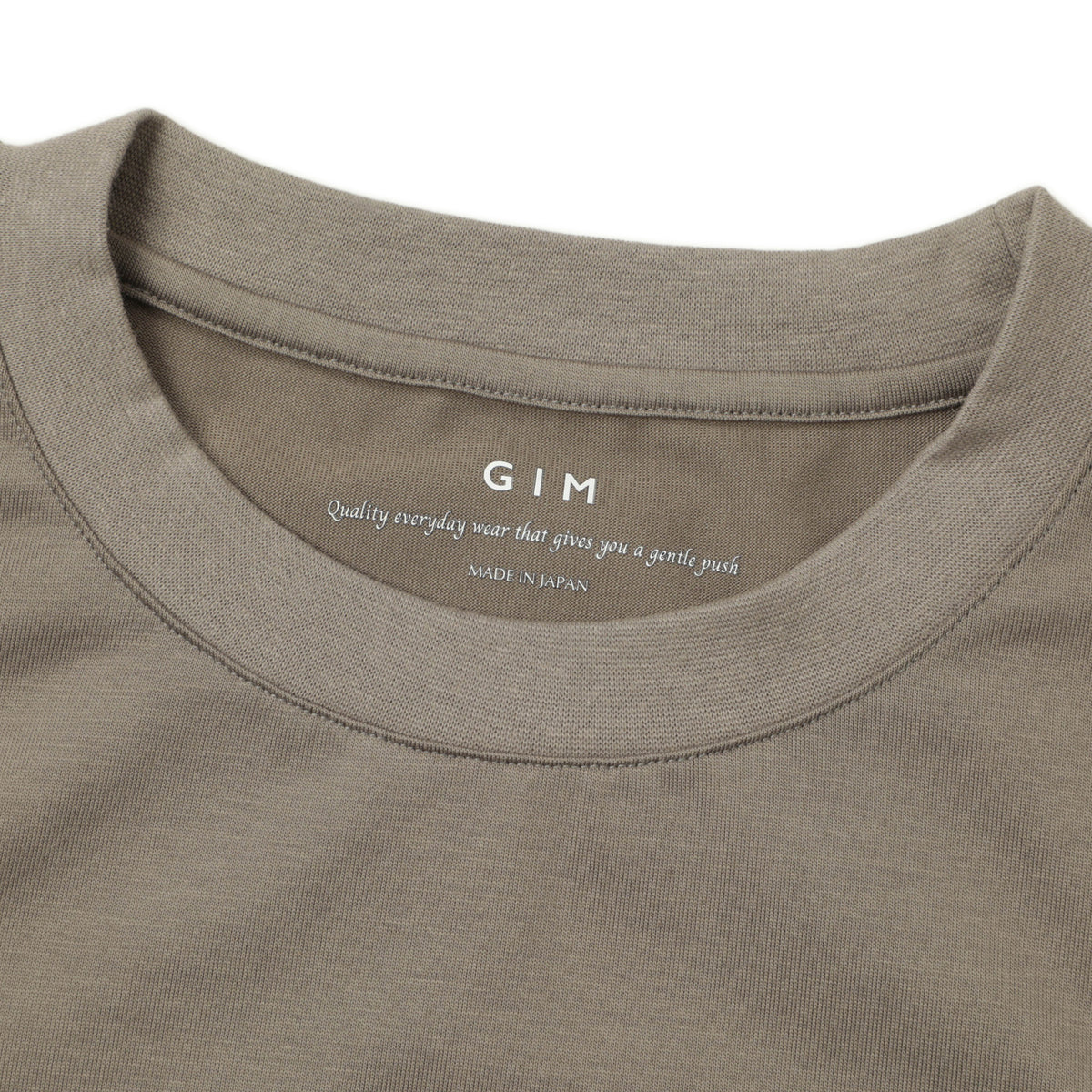 ジム / アメリカンシーアイランドコットン クルーネック リブ切り替えTシャツ / 速乾 消臭 / 25238559 / 004 チャコールグレー