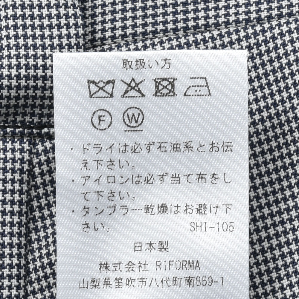IGARASHI TROUSERS(五十嵐トラウザーズ) ウールハウンドトゥース1Pテーパードパンツ 13051203187