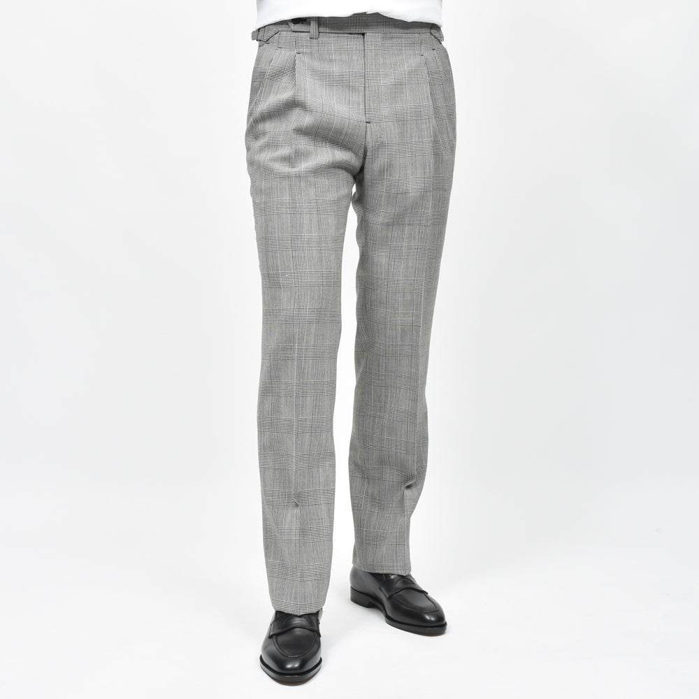 IGARASHI TROUSERS(五十嵐トラウザーズ) ウールハウンドトゥース1Pテーパードパンツ 13051203187