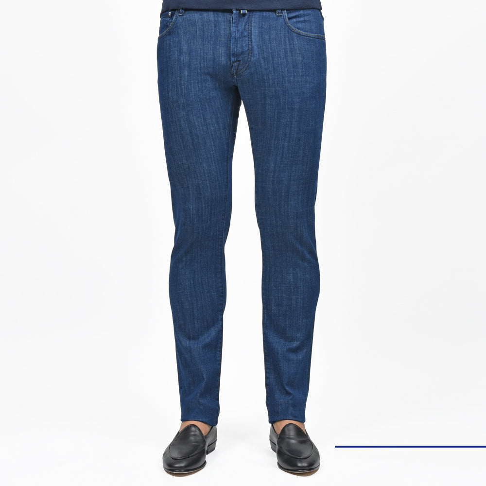 JACOB COHEN(ヤコブコーエン) NICKSLIMニックスリム ウォッシュドコットンストレッチテーパードスリムフィットデニム 226-32425