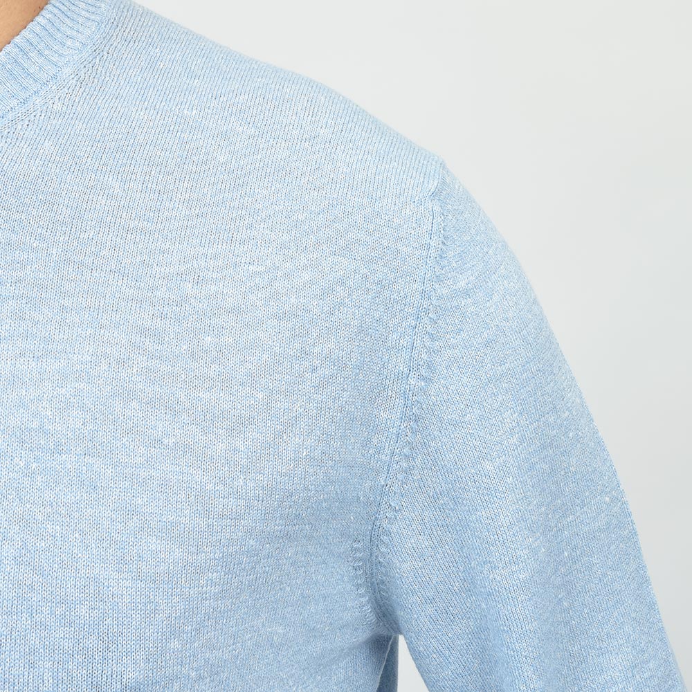 Settefili Cashmere セッテフィーリ カシミア カシミヤ リネン ミドルゲージ クルーネックニット