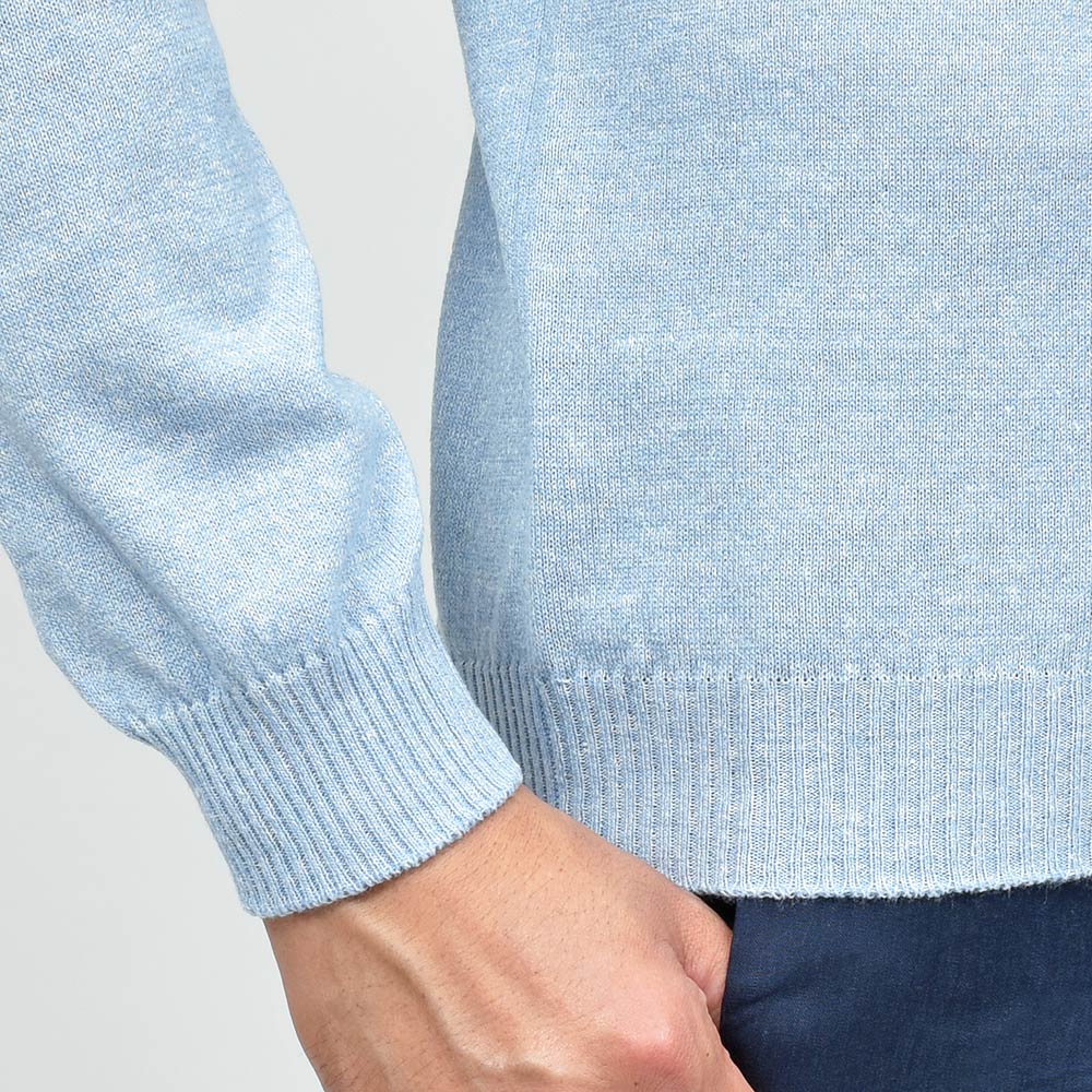 Settefili Cashmere セッテフィーリ カシミア カシミヤ リネン ミドルゲージ クルーネックニット