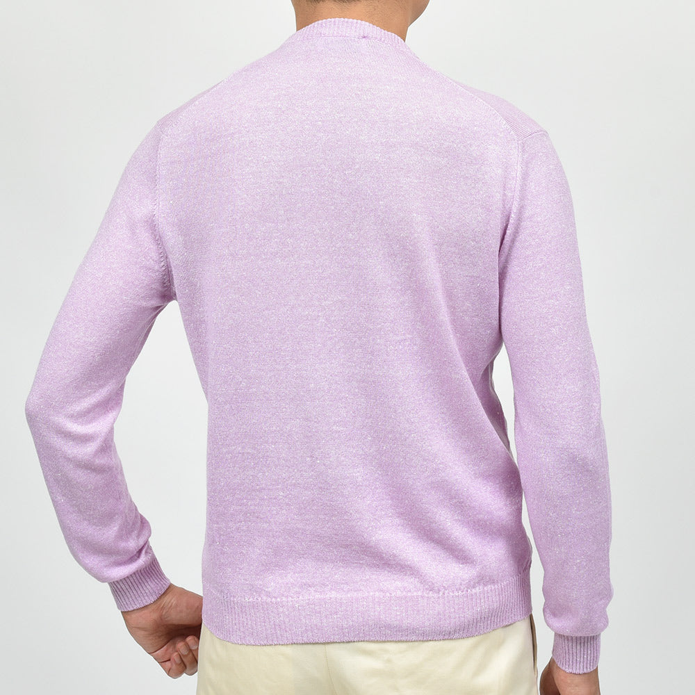 Settefili Cashmere セッテフィーリ カシミア カシミヤ リネン ミドルゲージ クルーネックニット
