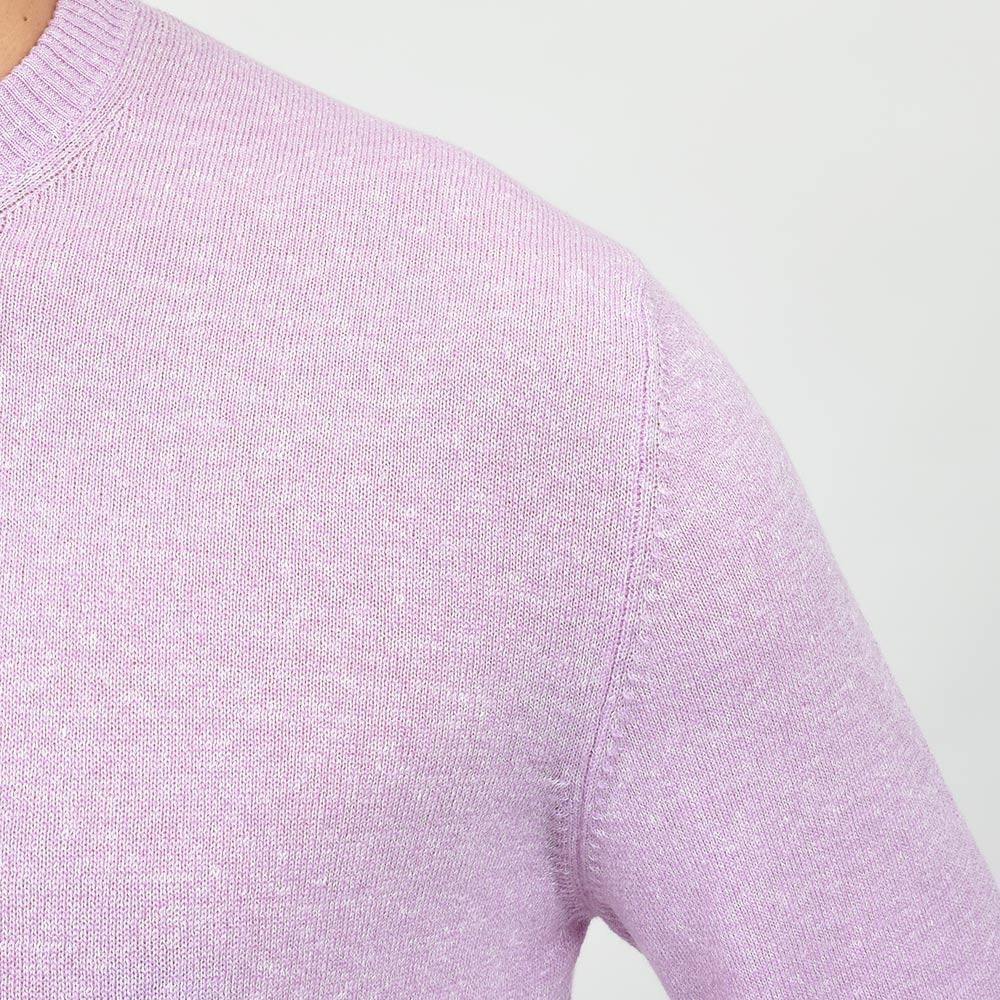 Settefili Cashmere セッテフィーリ カシミア カシミヤ リネン ミドルゲージ クルーネックニット
