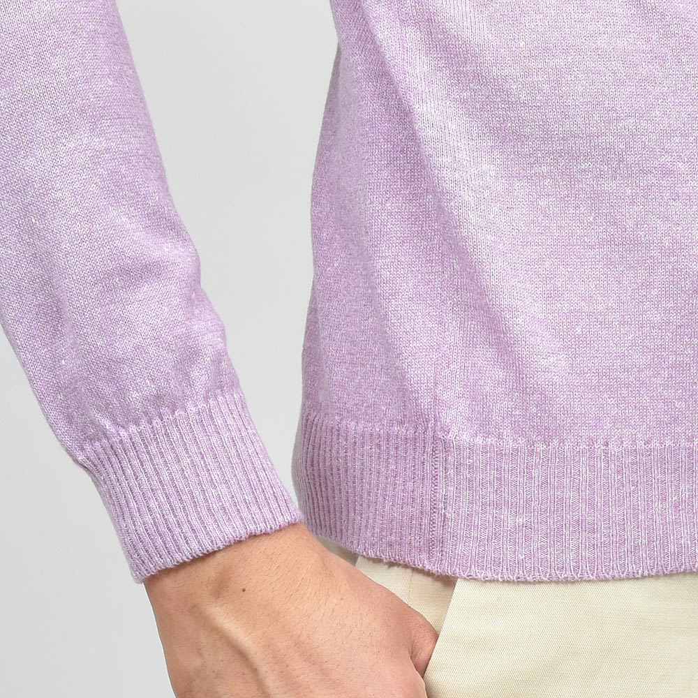 Settefili Cashmere セッテフィーリ カシミア カシミヤ リネン ミドルゲージ クルーネックニット