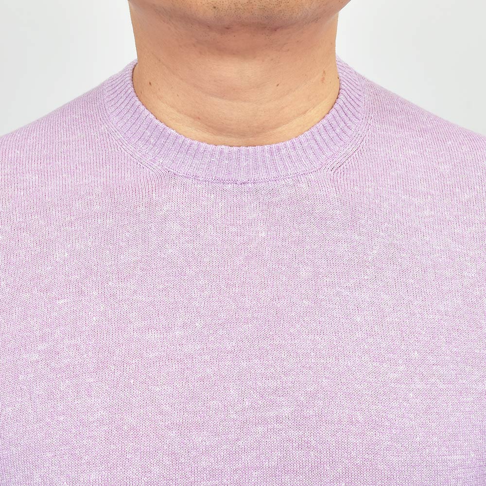 Settefili Cashmere セッテフィーリ カシミア カシミヤ リネン ミドルゲージ クルーネックニット