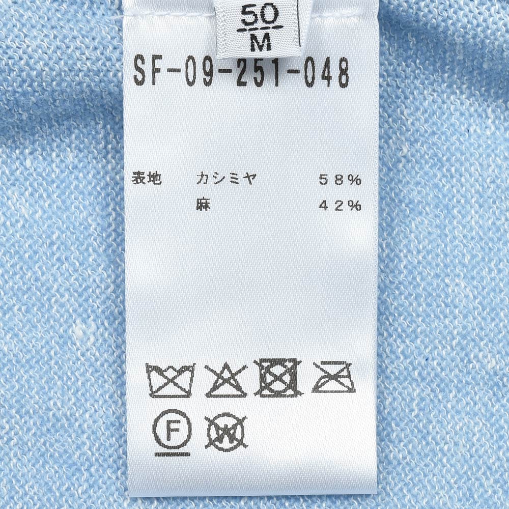 Settefili Cashmere セッテフィーリ カシミア カシミヤ リネン ミドルゲージ クルーネックニット