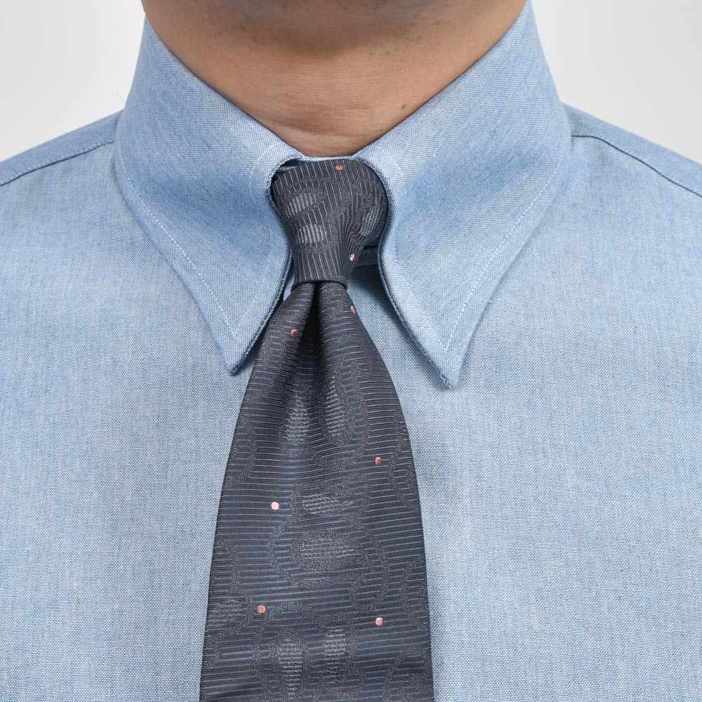 GUY ROVER(ギ ローバー) コットンストライプシャツ / タブカラー 11151203027