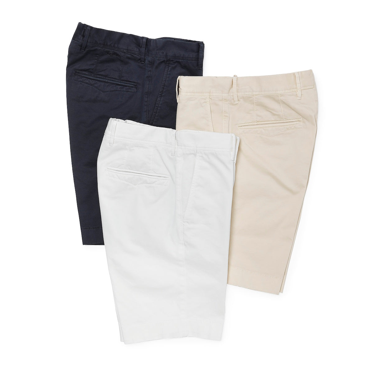 インコテックス / ストレッチ コットンライトギャバ ノープリーツ ショートパンツ/INCOTEX SLACKS/SLIM FIT/11S215 9664A