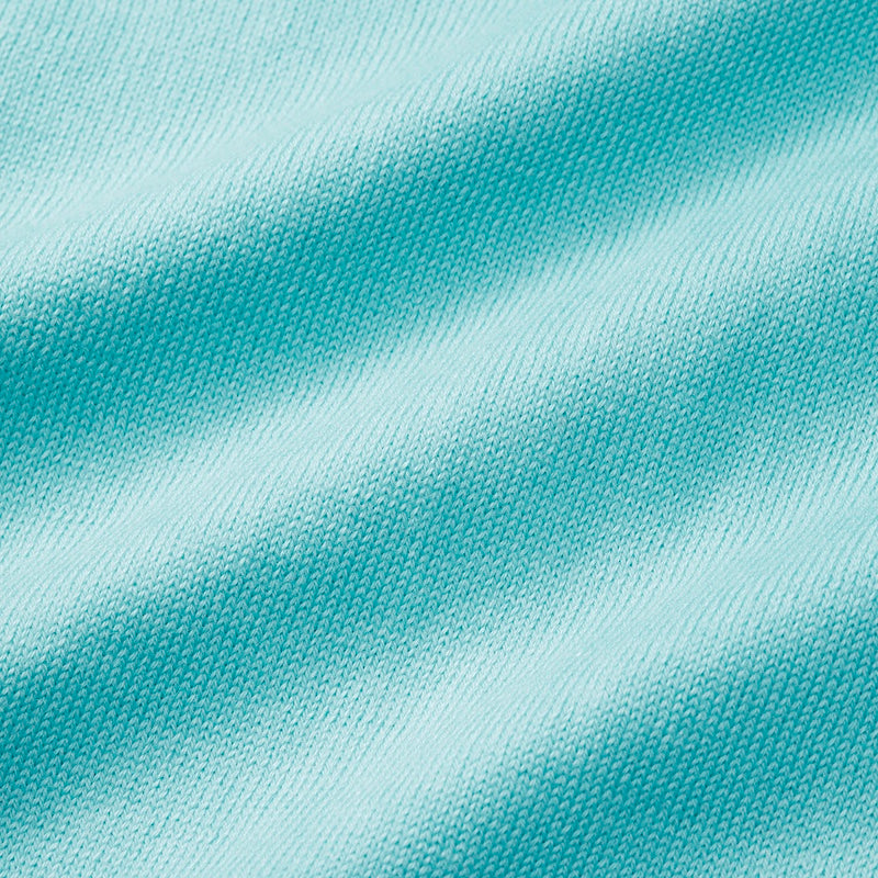 ムーレー / シーアイランドコットン ハーフジップ ニット/ATLANTE-SI5/CARIBIAN TURQUOISE