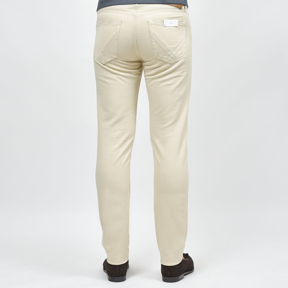 ROY ROGER'S(ロイ ロジャース) ガーメントダイストレッチコットンリネンツイルスリムテーパードパンツ Leonardo JP/SLIM/RRU235P4570112