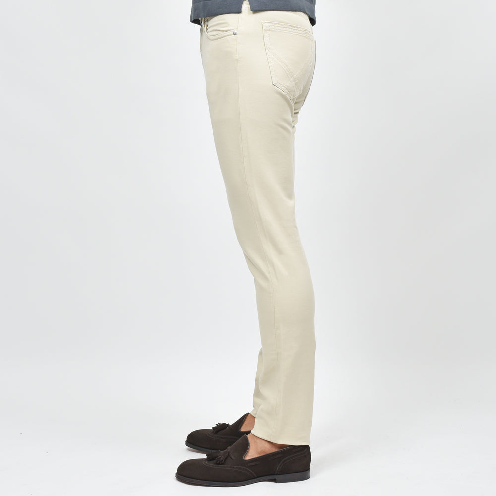 ROY ROGER'S(ロイ ロジャース) ガーメントダイストレッチコットンリネンツイルスリムテーパードパンツ Leonardo JP/SLIM/RRU235P4570112