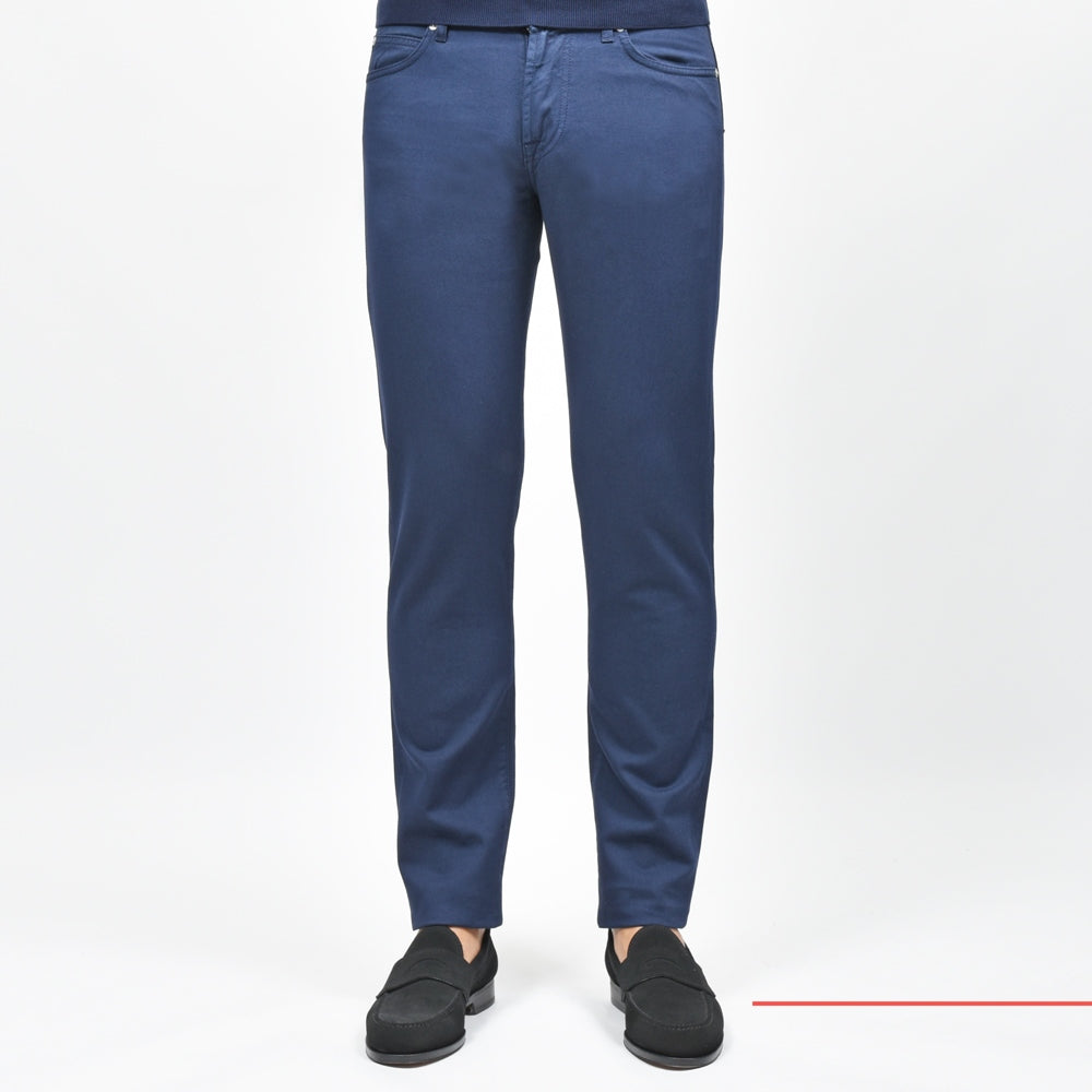 ROY ROGER'S(ロイ ロジャース) ガーメントダイストレッチコットンリネンツイルスリムテーパードパンツ Leonardo JP/SLIM/RRU235P4570112