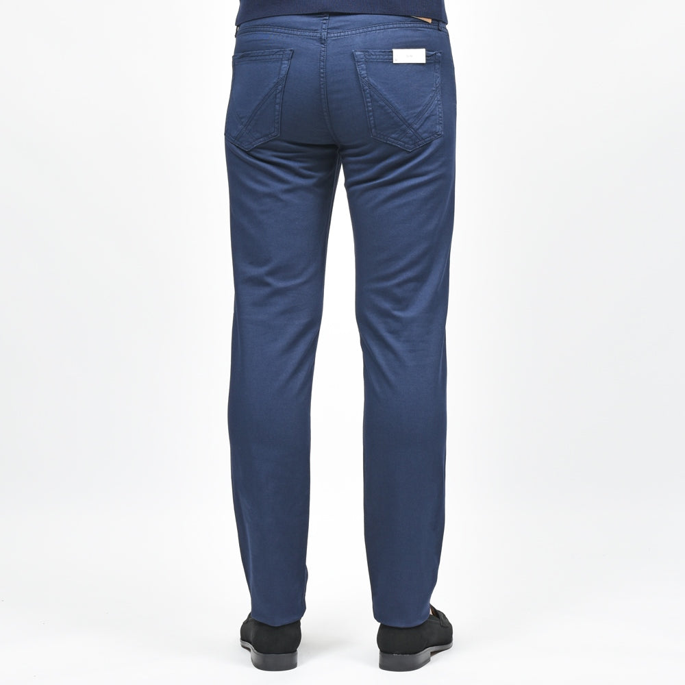 ROY ROGER'S(ロイ ロジャース) ガーメントダイストレッチコットンリネンツイルスリムテーパードパンツ Leonardo JP/SLIM/RRU235P4570112