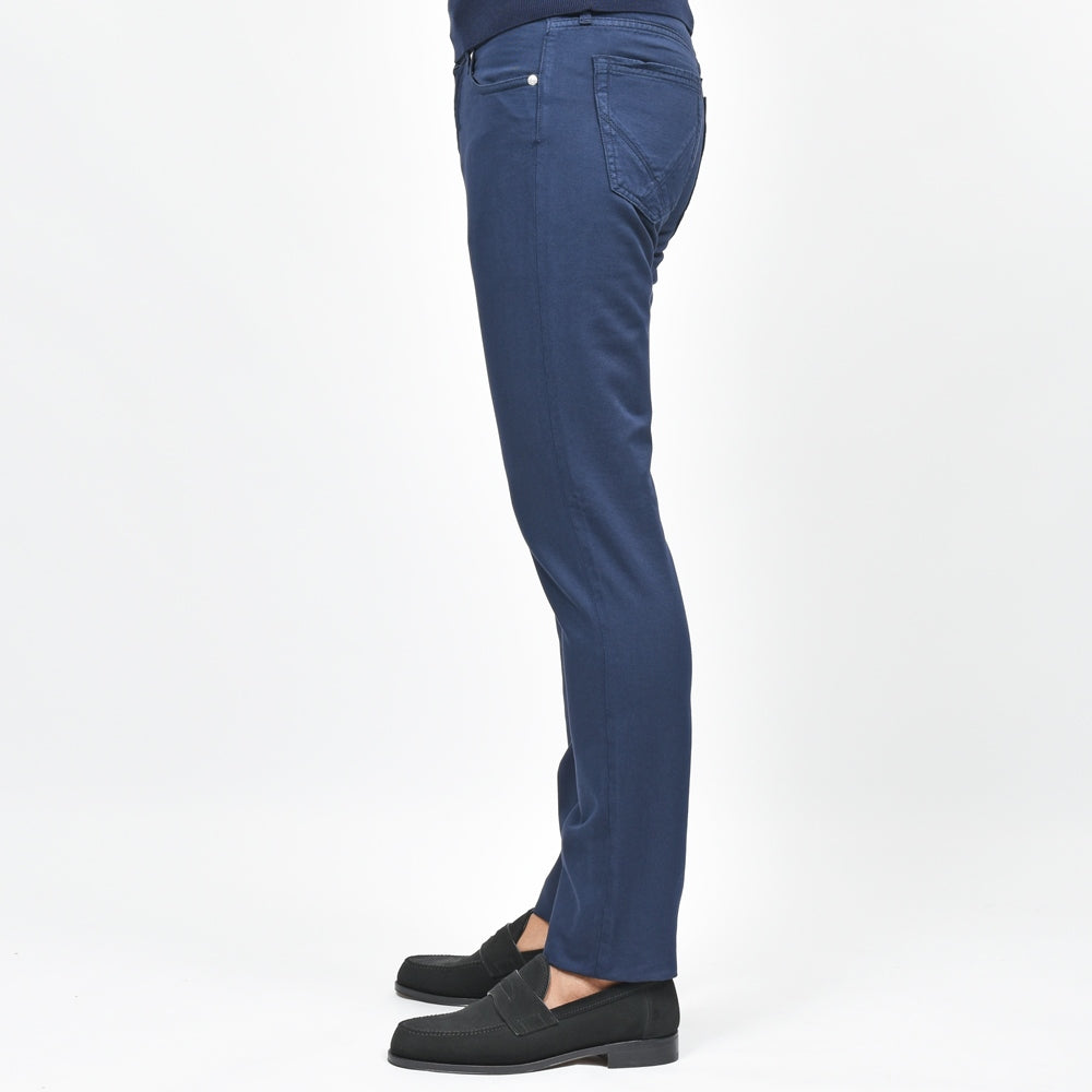 ROY ROGER'S(ロイ ロジャース) ガーメントダイストレッチコットンリネンツイルスリムテーパードパンツ Leonardo JP/SLIM/RRU235P4570112