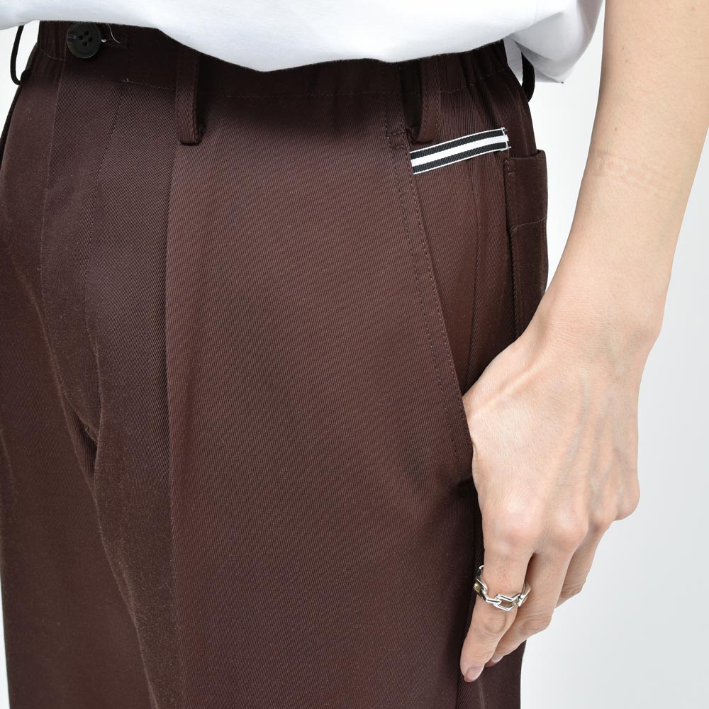 AMBELL(アンベル) KEY PIECE レーヨンコットンツイル1インプリーツテーパードパンツ 00016-2(2) genderless