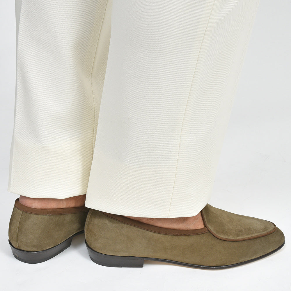 BAUDOIN & LANGE(ボードイン アンド ランジ) ラムスエードプレーンローファー SAGAN CLASSIC LOFER SUEDE(レザーソール)