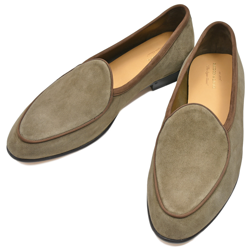 BAUDOIN & LANGE(ボードイン アンド ランジ) ラムスエードプレーンローファー SAGAN CLASSIC LOFER SUEDE(レザーソール)
