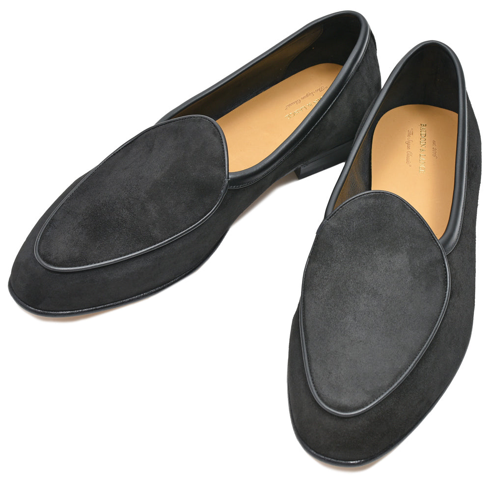 BAUDOIN & LANGE(ボードイン アンド ランジ) ラムスエードプレーンローファー SAGAN CLASSIC LOFER SUEDE(レザーソール)
