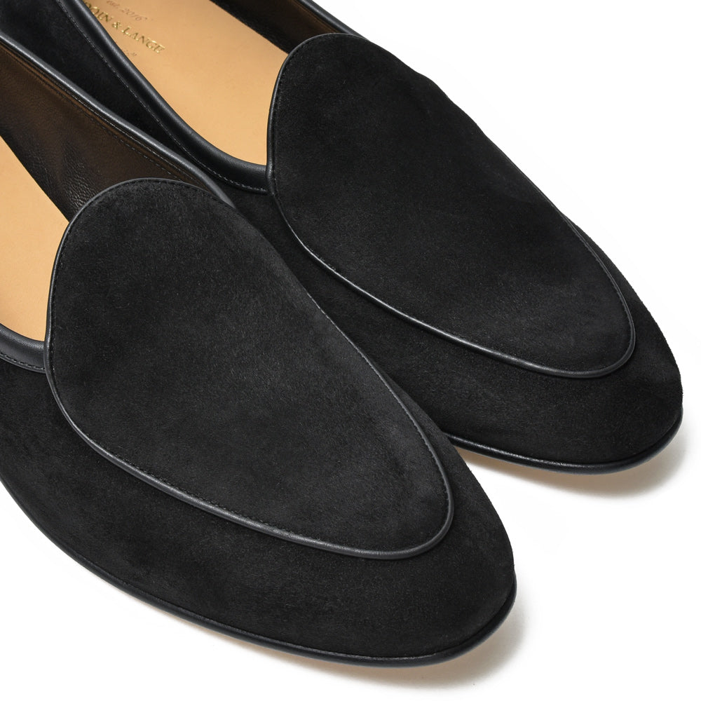 BAUDOIN & LANGE(ボードイン アンド ランジ) ラムスエードプレーンローファー SAGAN CLASSIC LOFER SUEDE(レザーソール)