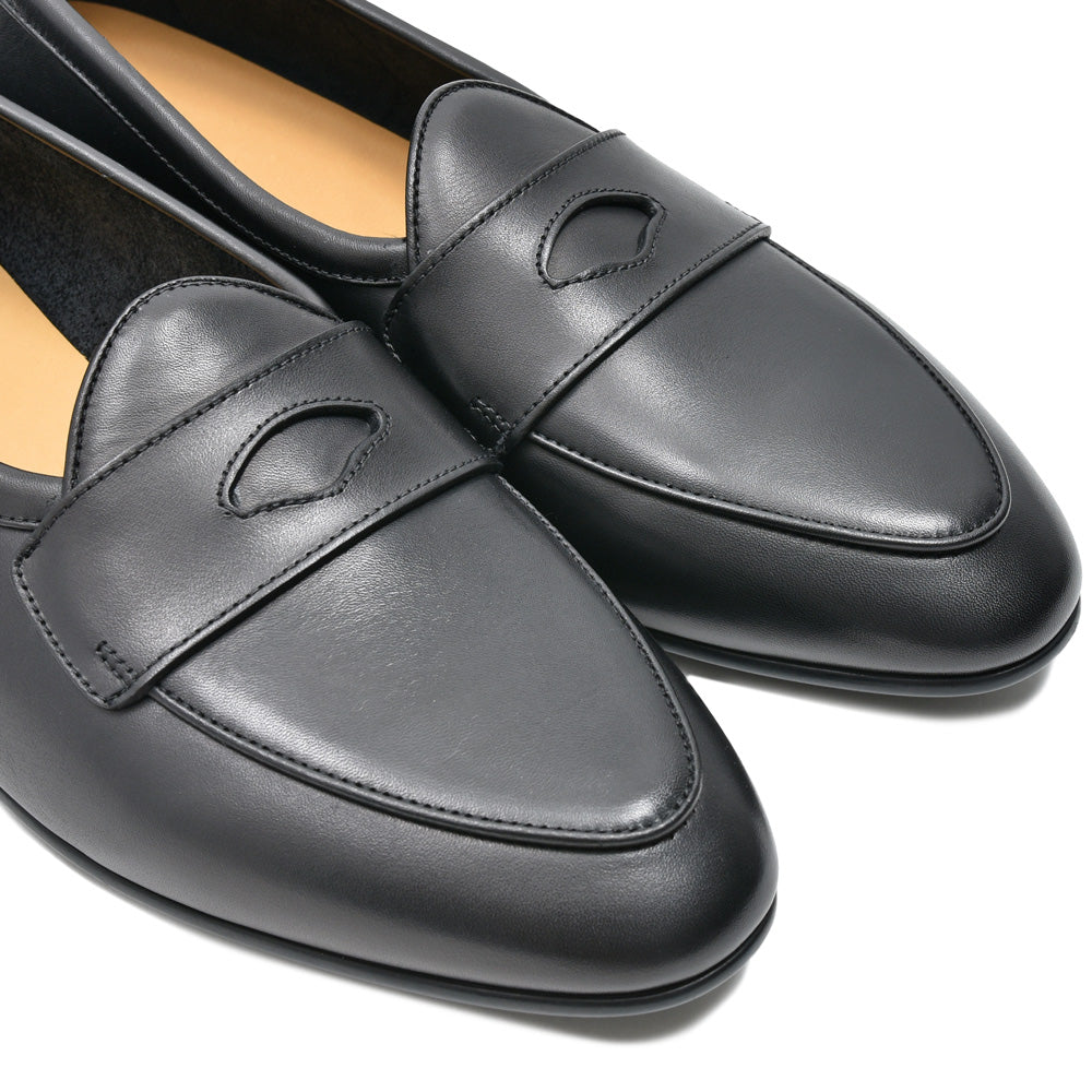 BAUDOIN & LANGE(ボードイン アンド ランジ) カーフレザーペニーローファー SAGAN CLASSIC GINKGO CALF(ラバーソール)