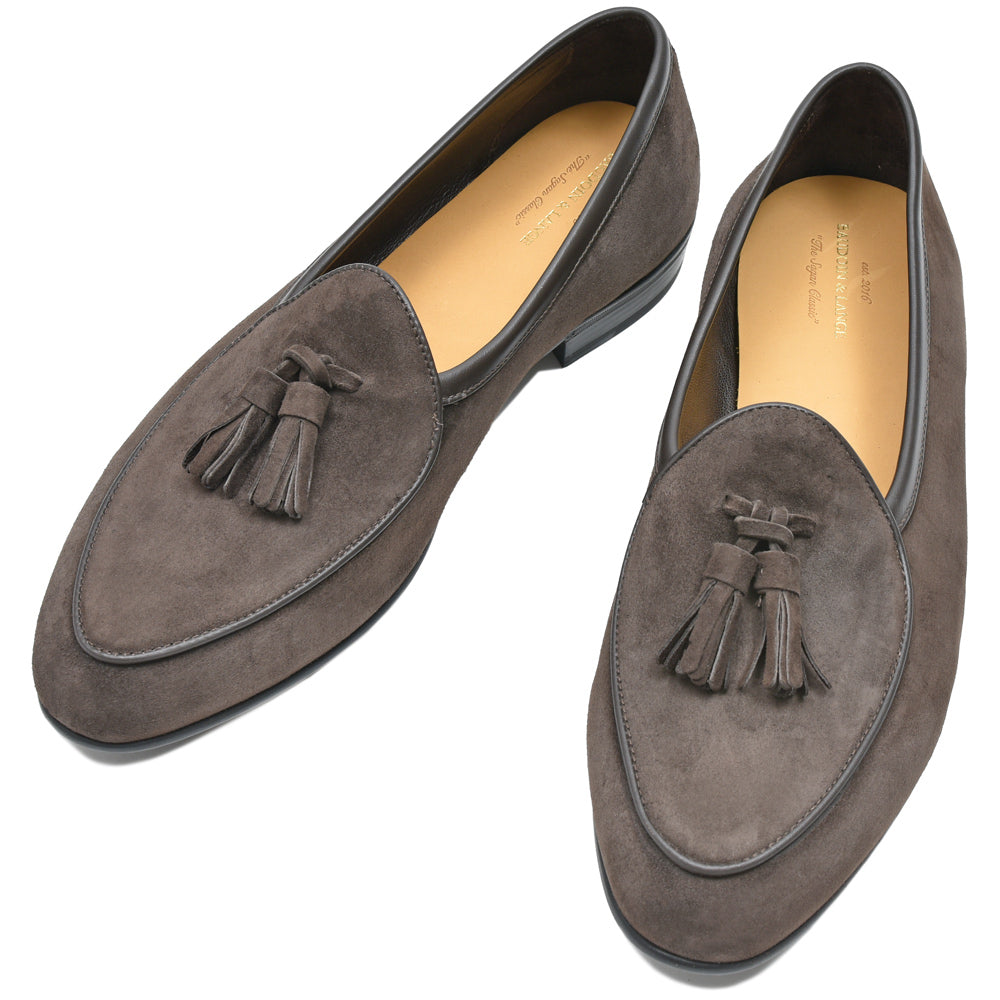 BAUDOIN & LANGE(ボードイン アンド ランジ) ラムスエードタッセルローファー SAGAN TASSEL LOFER SUEDE(ラバーソール)