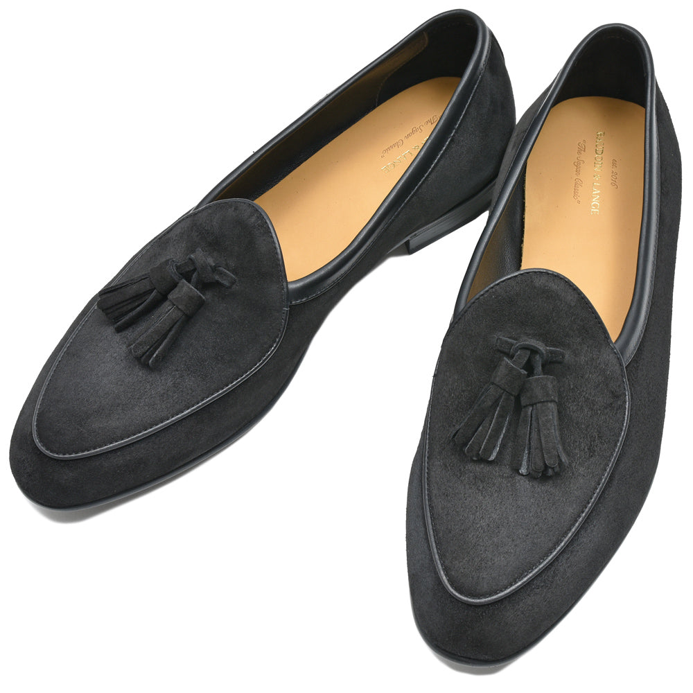 BAUDOIN & LANGE(ボードイン アンド ランジ) ラムスエードタッセルローファー SAGAN TASSEL LOFER SUEDE(ラバーソール)