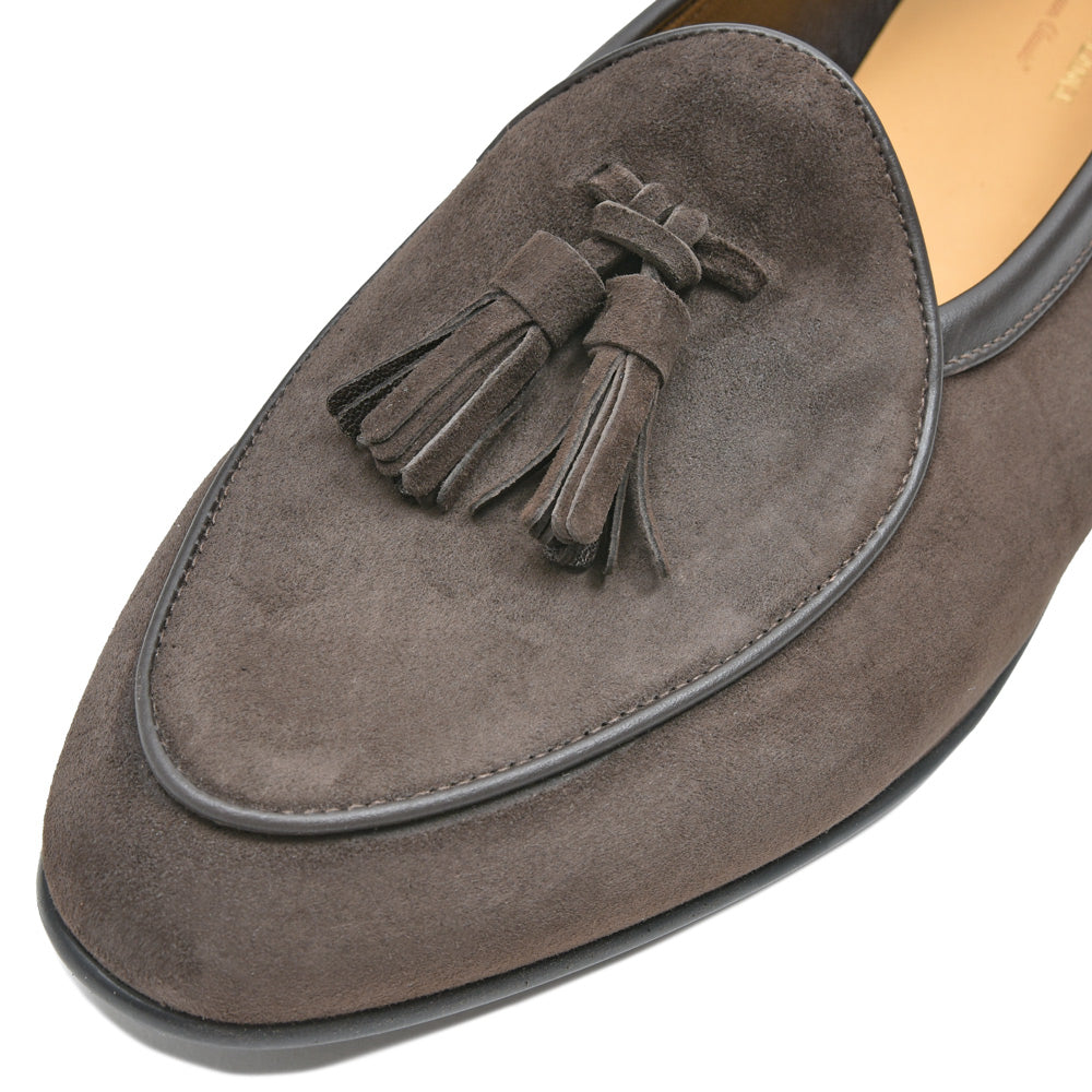 BAUDOIN & LANGE(ボードイン アンド ランジ) ラムスエードタッセルローファー SAGAN TASSEL LOFER SUEDE(ラバーソール)