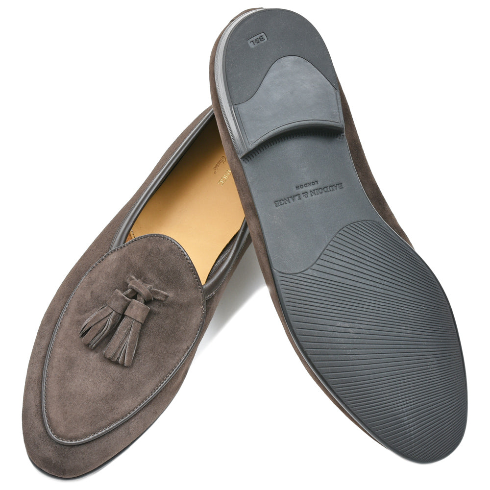 BAUDOIN & LANGE(ボードイン アンド ランジ) ラムスエードタッセルローファー SAGAN TASSEL LOFER SUEDE(ラバーソール)