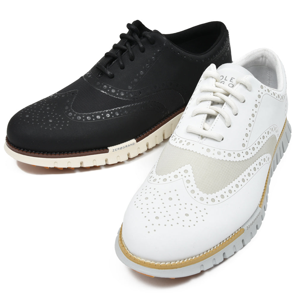 COLE HAAN(コール ハーン) ゼログランドリマスタードノーソウ ウィングチップゴルフシューズ(スパイクレス) C39846 15051601130