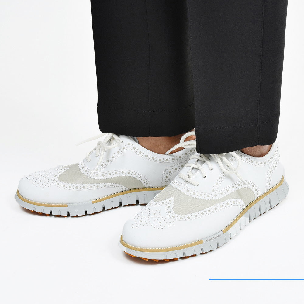 COLE HAAN(コール ハーン) ゼログランドリマスタードノーソウ ウィングチップゴルフシューズ(スパイクレス) C39846 15051601130