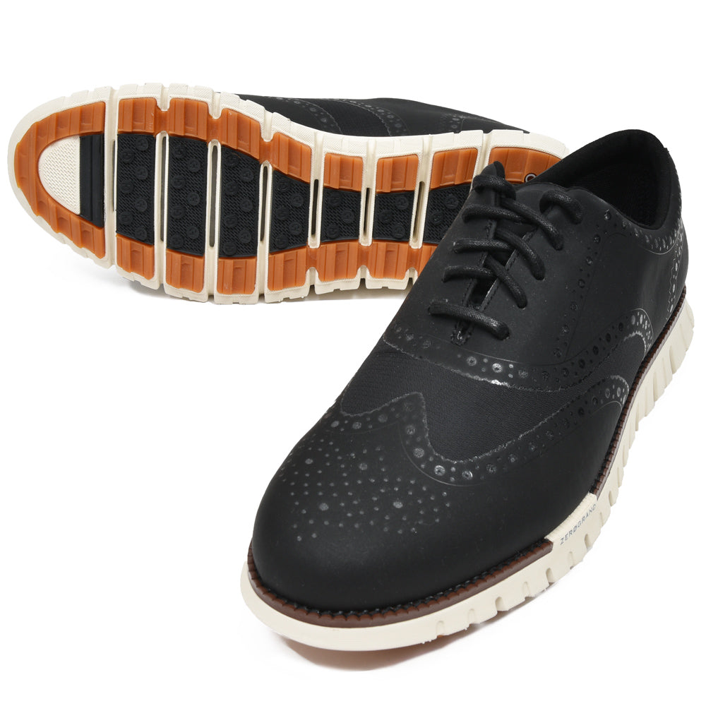 COLE HAAN(コール ハーン) ゼログランドリマスタードノーソウ ウィングチップゴルフシューズ(スパイクレス) C39846 15051601130