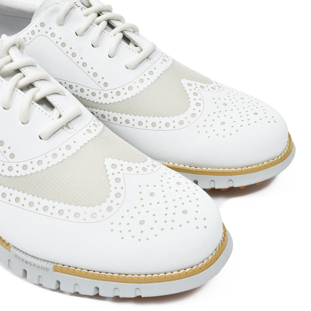 COLE HAAN(コール ハーン) ゼログランドリマスタードノーソウ ウィングチップゴルフシューズ(スパイクレス) C39846 15051601130