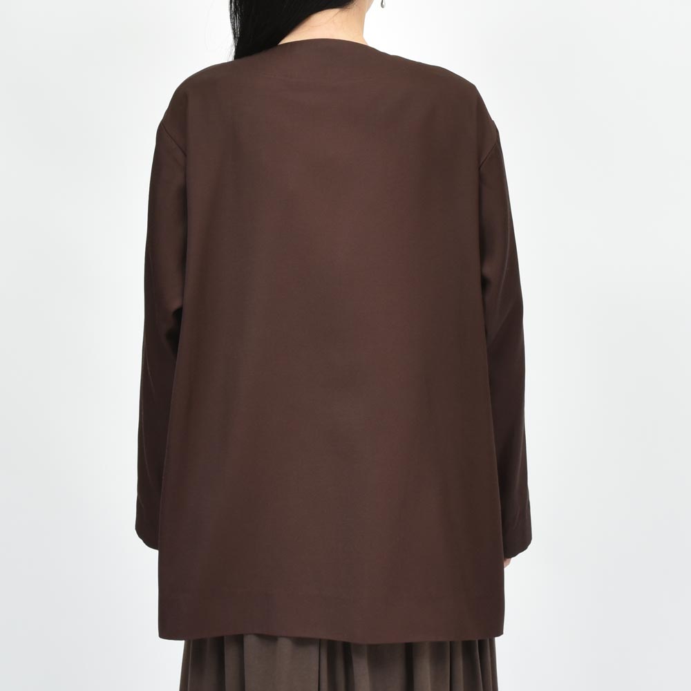 AMBELL(アンベル) KEY PIECE レーヨンコットンツイルノーカラー1Bジャケット 00035(11) genderless