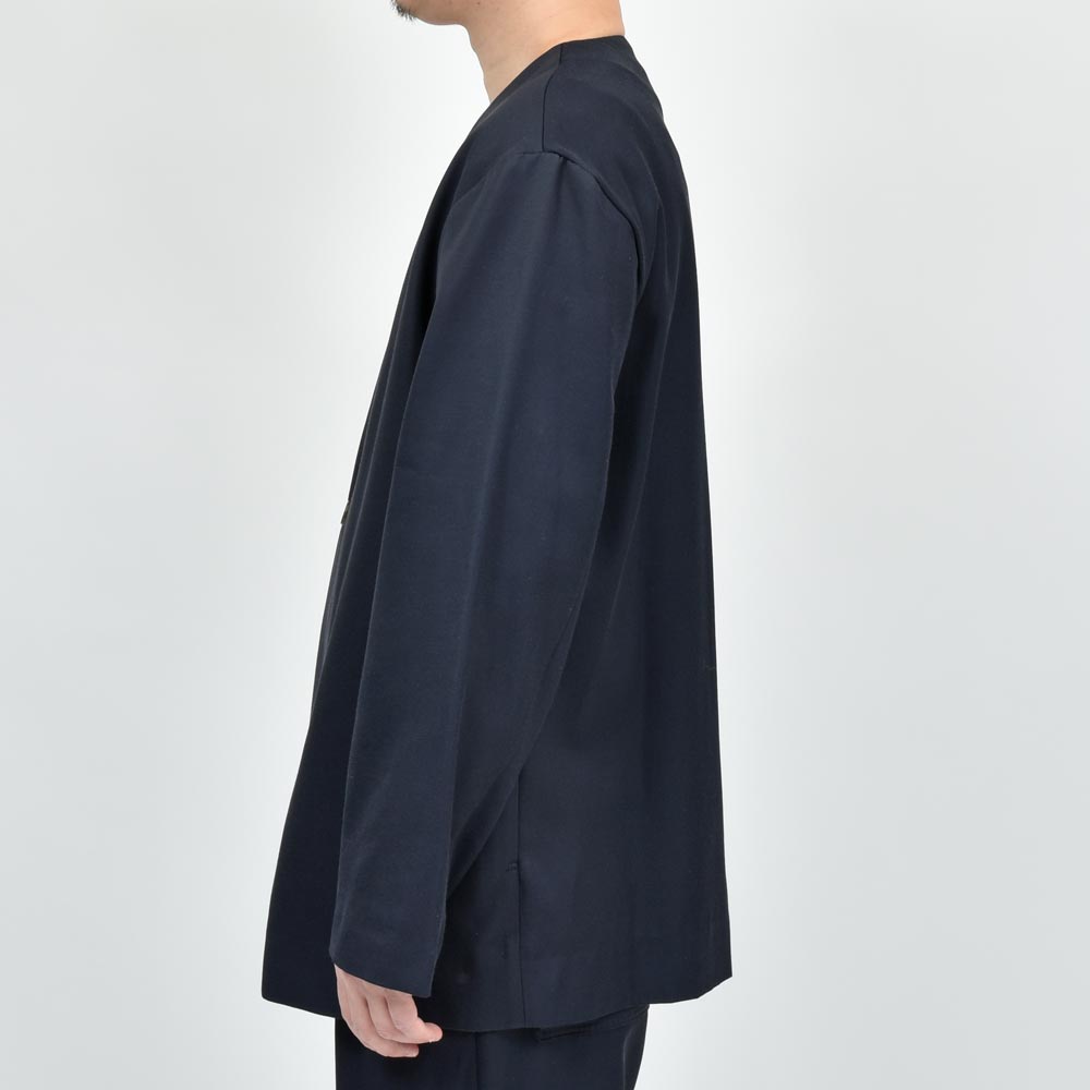 AMBELL(アンベル) KEY PIECE レーヨンコットンツイルノーカラー1Bジャケット 00035(11) genderless